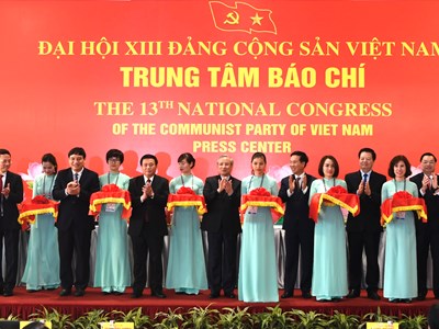 Khai trương Trung tâm báo chí Đại hội Đảng lần thứ XIII