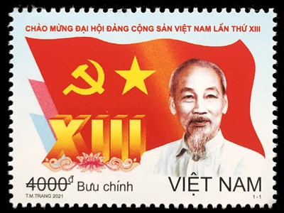 Phát hành bộ tem đặc biệt chào mừng Đại hội Đảng toàn quốc lần thứ XIII