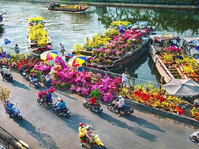 Chợ hoa Xuân “Trên bến dưới thuyền” đến hẹn lại lên