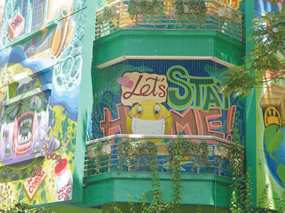 Graffiti “lên tiếng” phòng, chống dịch