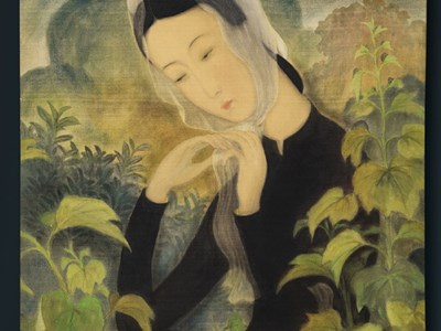 Tranh lụa Việt sáng giá trên sàn đấu giá