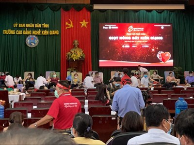 Kiên Giang tiếp nhận trên 1.600 đơn vị máu từ chương trình Hành trình Đỏ