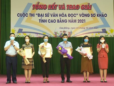 Trao giải cuộc thi Đại sứ văn hóa đọc Cao Bằng năm 2021