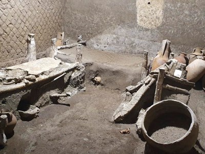 Phát hiện căn phòng của nô lệ ở thành phố cổ Pompeii