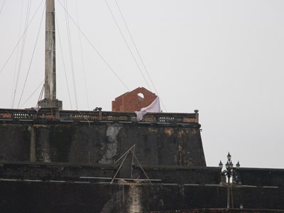 Phục dựng 2 điếm canh trên di tích Kỳ Đài Huế