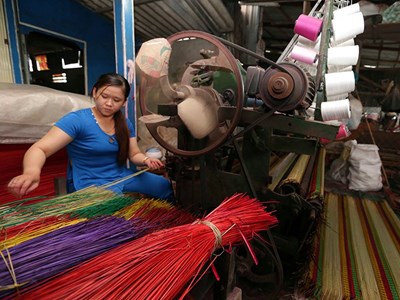 Hàm Tân mùa dệt chiếu hoa