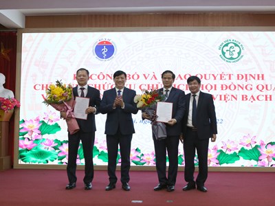 Về hai lãnh đạo mới của Bệnh viện Bạch Mai