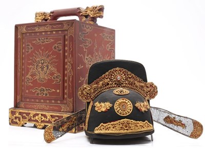 Cổ vật mũ quan triều Nguyễn sẽ được tặng cho Huế