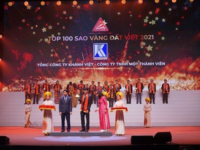 Tổng công ty Khánh Việt đạt giải thưởng TOP 100 Sao Vàng Đất Việt 2021