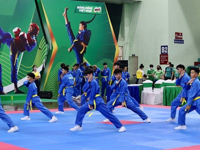 Gần 1.200 VĐV tranh tài tại giải Vovinam học sinh TP.HCM