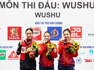 Đoàn thể thao Việt Nam “tăng tốc” trên bảng xếp hạng huy hương