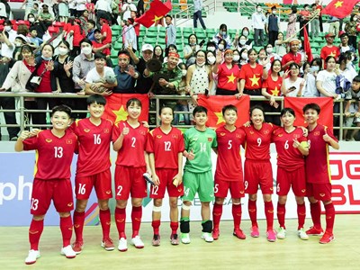 Tuyển Futsal nữ Việt Nam đang trên đường hướng đến tấm HCV SEA Games 31