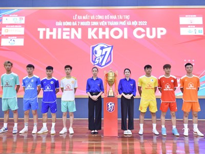 Lần đầu tiên Hà Nội tổ chức Giải bóng đá sân 7 người dành cho sinh viên
