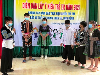 Diễn đàn giúp trẻ em Yên Bái bày tỏ ý kiến, nguyện vọng chính đáng