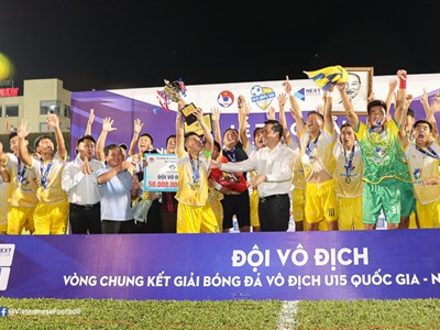 Sông Lam Nghệ An vô địch giải U15 quốc gia