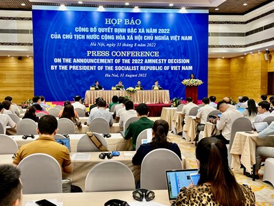 2.438 người được đặc xá nhân dịp Quốc khánh 2.9