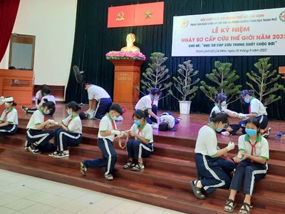 TP.HCM kỷ niệm “Ngày Sơ cấp cứu thế giới” năm 2022