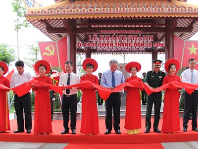 Khánh thành Di tích chiến thắng Đồn Nhất - Hải Vân Quan và Di tích chiến thắng đồn Lệ Sơn