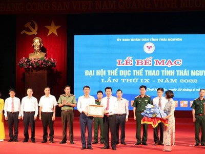 Bế mạc Đại hội TDTT tỉnh Thái Nguyên lần thứ IX