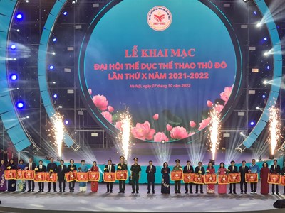 Khai mạc Đại hội TDTT thủ đô lần thứ X: Hội tụ để toả sáng