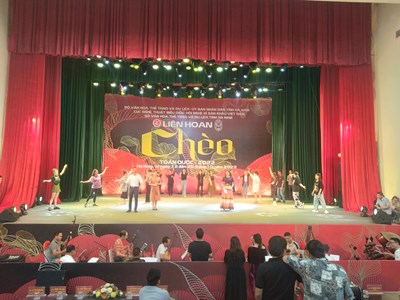 Trước giờ khai mạc Liên hoan Chèo toàn quốc 2022