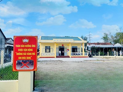 Điểm sáng trong thực hiện nếp sống văn minh tang lễ và báo hiếu
