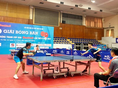Trần Huy Bảo vô địch đơn nam Giải bóng bàn tranh Cúp Báo Hà Nội Mới
