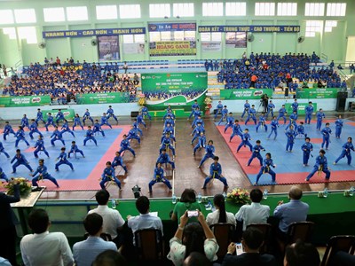 Hơn 400 VĐV tham dự Giải Vovinam Học sinh Phổ thông toàn quốc năm 2022