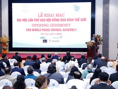 Khai mạc Đại hội lần thứ 22 Hội đồng Hòa bình thế giới