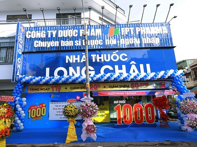Cán mốc 1.000 nhà thuốc toàn quốc, FPT Long Châu chính thức vượt kế hoạch mở rộng chuỗi năm 2022
