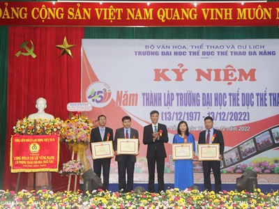 Kỷ niệm 45 năm thành lập Trường Đại học Thể dục thể thao Đà Nẵng