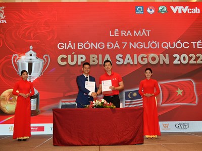 Lần đầu tiên tổ chức Giải bóng đá 7 người quốc tế tranh Cúp Bia Sài Gòn