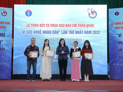 Trao Giải Báo chí toàn quốc “Vì Sức khỏe nhân dân” lần thứ I