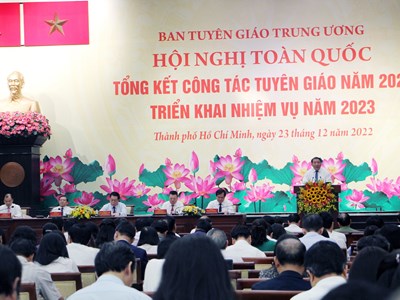 Tại Hội nghị toàn quốc Tổng kết công tác Tuyên giáo, Bộ trưởng Nguyễn Văn Hùng đề xuất nhiều nội dung quan trọng
