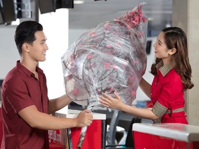 Mang Xuân về nhà, Vietjet vận chuyển mai, đào Tết 2023