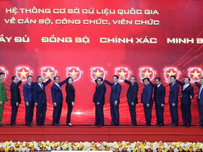 Khai trương Cơ sở dữ liệu quốc gia về cán bộ, công chức, viên chức