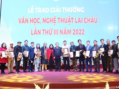 38 tác phẩm đoạt Giải thưởng văn học, nghệ thuật Lai Châu lần thứ III