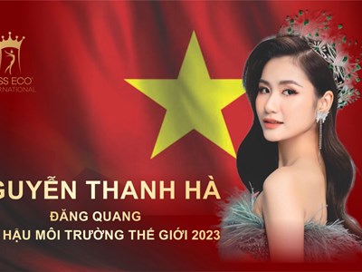 Nguyễn Thanh Hà đăng quang Hoa hậu Môi trường Thế giới 2023