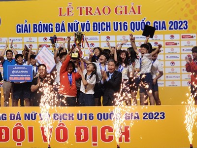 Phong Phú Hà Nam vô địch Giải bóng đá nữ U16 quốc gia