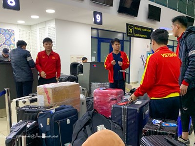 U20 Việt Nam lên đường về nước sau hành trình tại giải châu Á