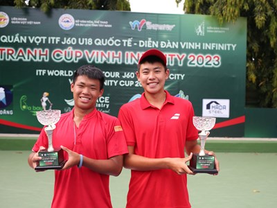 Việt Nam đoạt 2 chức vô địch tại giải quần vợt trẻ quốc tế ở Tây Ninh