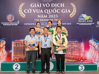 TP.HCM nhất toàn đoàn Giải cờ vua VĐQG 2023