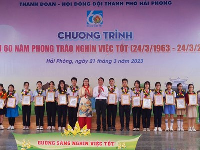 Hải Phòng tuyên dương 60 "Dũng sĩ nghìn việc tốt" tiêu biểu