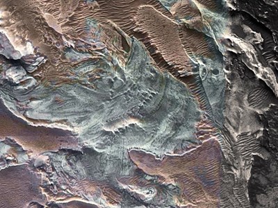 Phát hiện dấu tích của sông băng cổ đại trên sao Hỏa