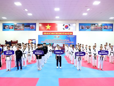 Taekwondo Việt Nam thi đấu giao hữu với Taekwondo Hàn Quốc