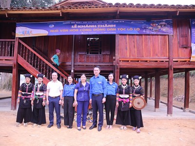 Khánh thành Nhà văn hóa cộng đồng đồng bào dân tộc Lô Lô tại Cao Bằng