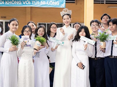 Hoa hậu Bảo Ngọc lan tỏa thông điệp sống xanh
