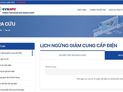 EVN: Nhiều website lạ thông tin sai về lịch ngừng, giảm cung cấp điện