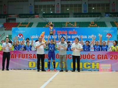 Thái Sơn Nam TP.HCM giành “ngôi hậu” giải Futsal VĐQG