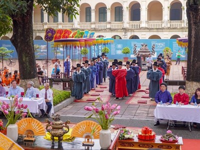 Tái hiện nghi lễ Tết Đoan Ngọ xưa tại Hoàng thành Thăng Long